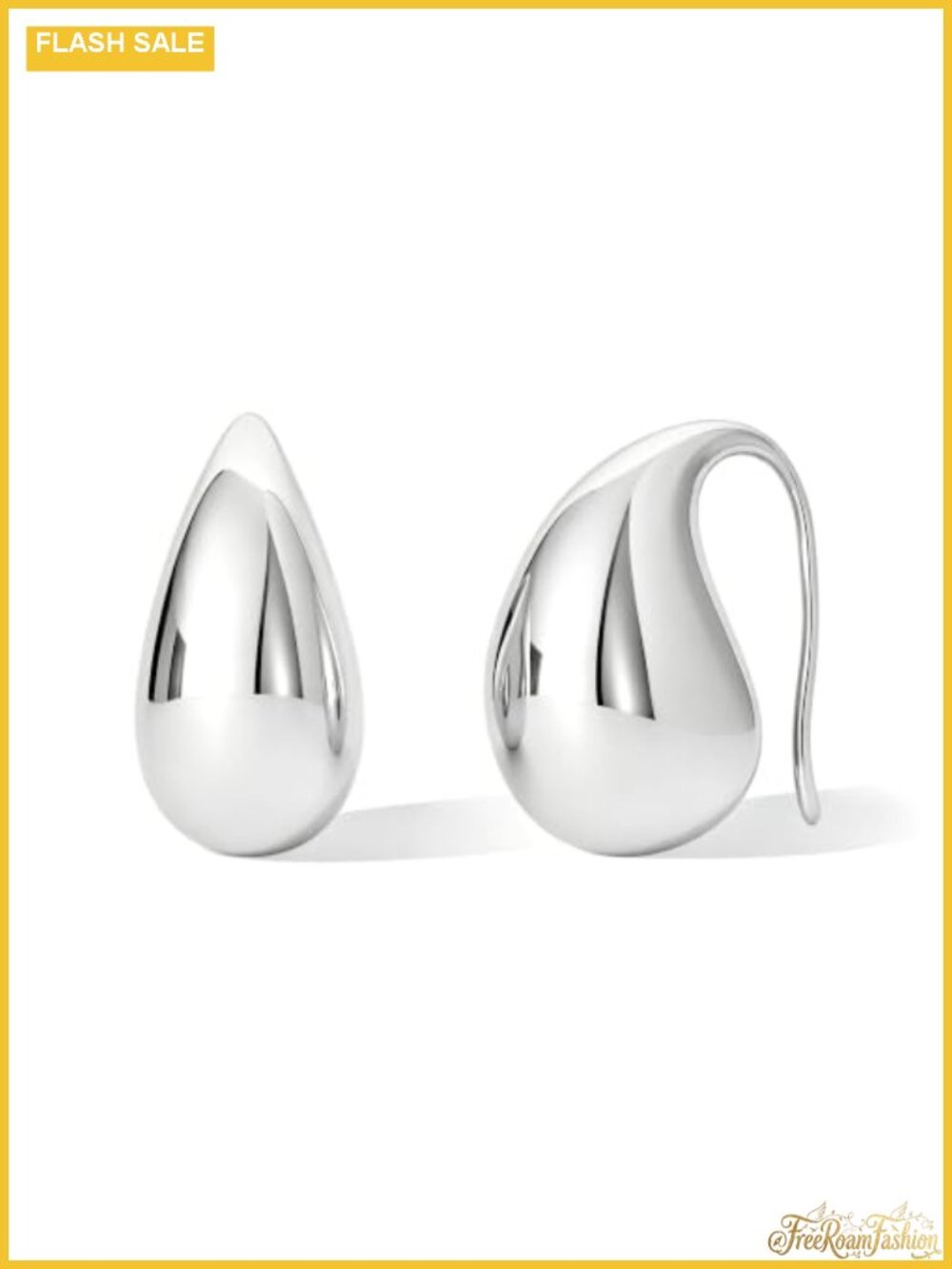 14K Gold Plated Drop Earrings for Women Sterling Silver Hypoallergenic Teardrop